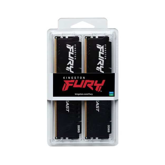 Комплект модулей памяти Kingston FURY Beast KF548C38BBK2-32 DDR5 32GB (Kit 2x16GB) 4800MHz