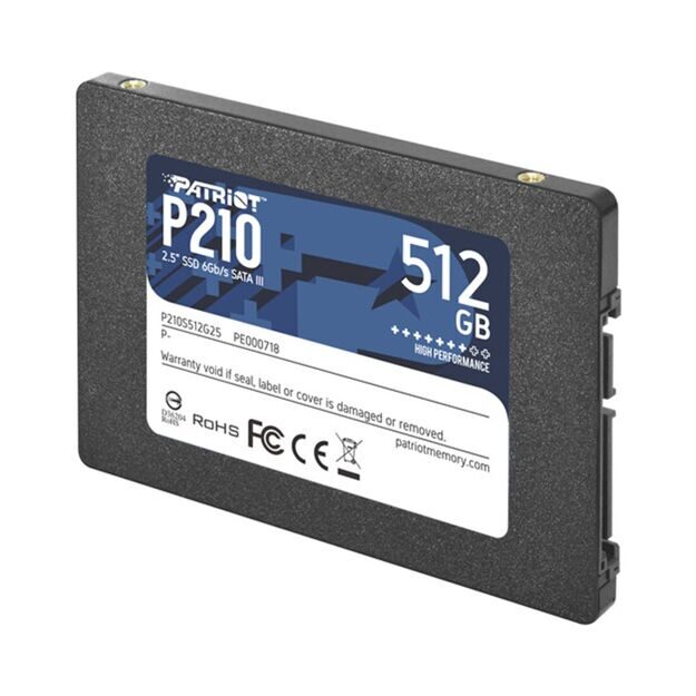 Твердотельный накопитель SSD Patriot P210 512GB SATA