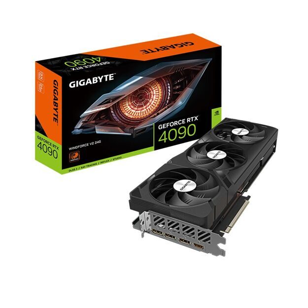 Видеокарта Gigabyte (GV-N4090WF3V2-24GD) RTX4090 WINDFORCE 24G