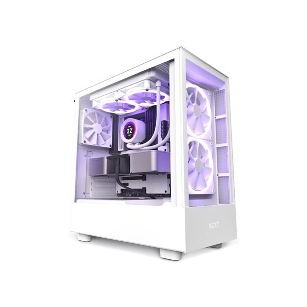 Компьютерный корпус NZXT H5 Elite CC-H51EW-01 White без Б/П