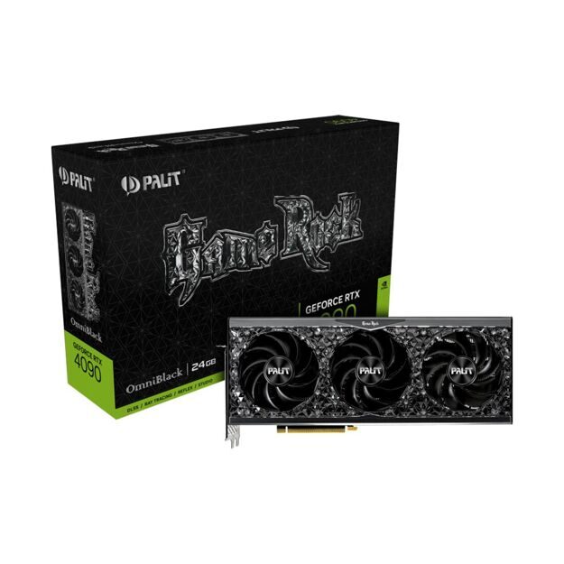 Видеокарта PALIT RTX4090 GAMEROCK OMNIBLACK 24G (NED4090019SB-1020Q)